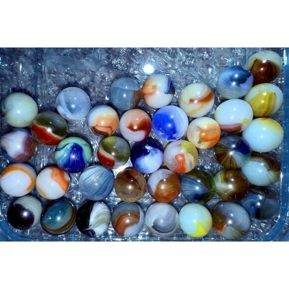 VTG. Master Made Sunbursts Marble Lot Of 37, Rare Collection - Picture 1 of 16